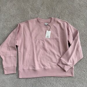 A New Day new with tag pink crewneck sweatshirt with sequins size medium